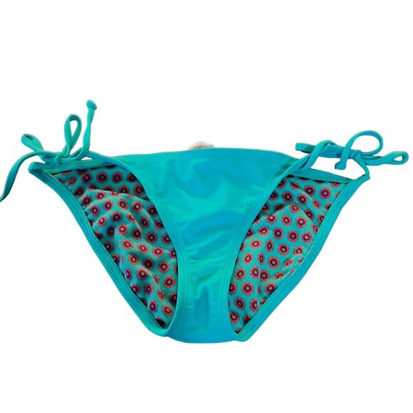 Xhilaration Size M Turquoise String Bikini Bottom - Picture 1 of 4